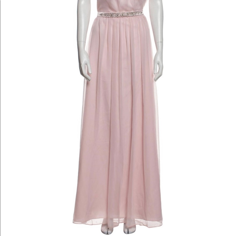 💕 Lela Rose pink chiffon evening gown. Size 16💕 - Picture 2 of 10